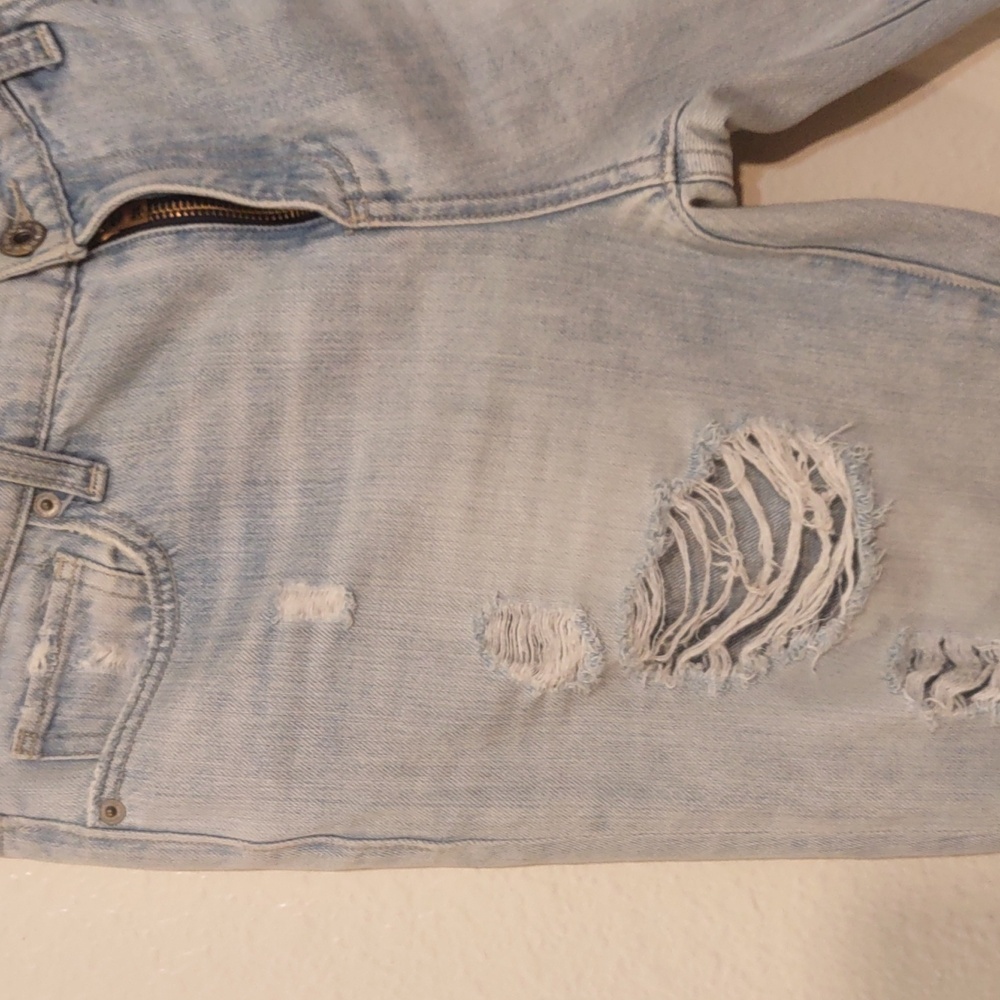 USED LUCKY BRAND JEANS SIENNA SLIM BOYFRIEND LIGHT DENIM SIZE 4 - Picture 6 of 12
